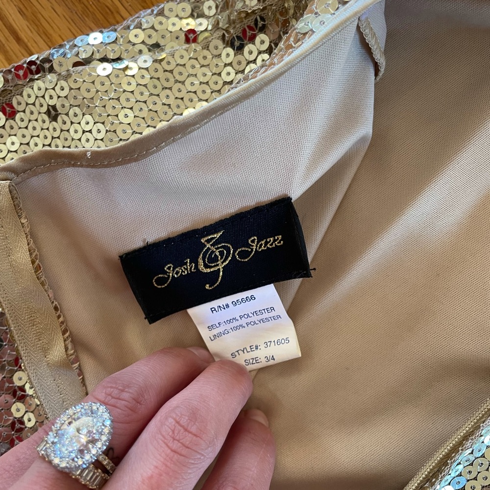 Gold Sequin Mini Dress - Picture 5 of 5